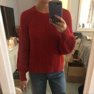 Madewell sweater balloon size fits xs or small